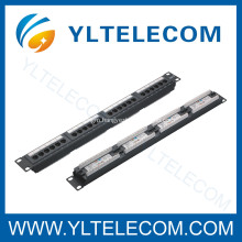 1U 19inch 24port(4*6) Patch Panel with Label Cat.5e and Cat.6 type